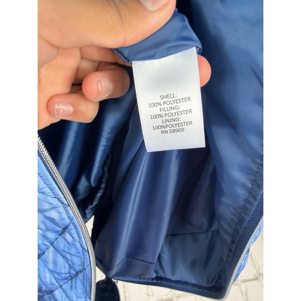 NWT Allison Daley Womens 2X Blue Ombre Tie Dye Quilted Vest Rhinestone - Picture 4 of 6